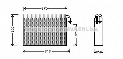 AVA QUALITY COOLING alv021 -  Испаритель, кондиционер